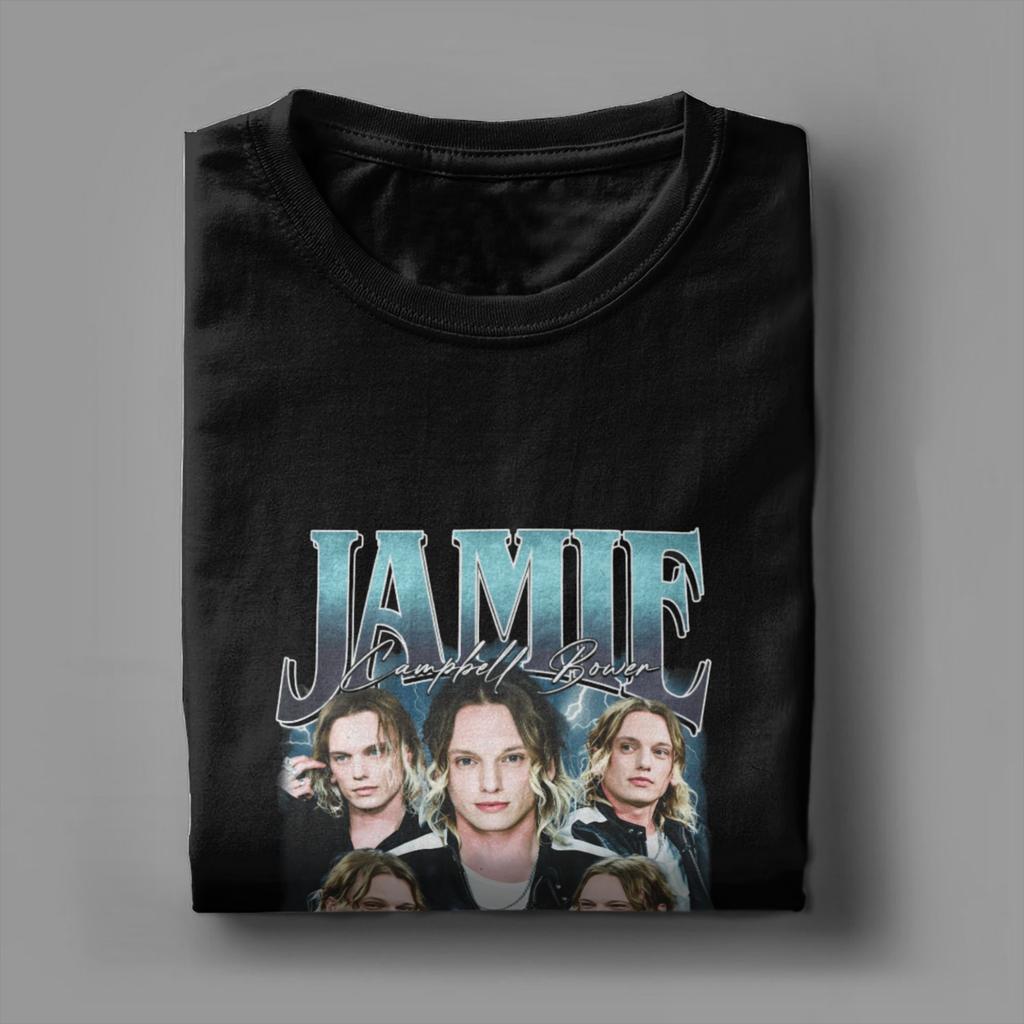 Casual TShirt Summer JJamie Campbell Bower Trendy Cool T Shirts 100 Cotton Tshirt for Fun Loose Short Sleeve Clothing