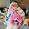 Cartoon Keychain Cute Girls School Bag Pendant Car Keyrings Creative Gift