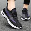 Women's Shoes New Summer Sports Shoes Breathable Fly-woven Running Shoes Soft Sole Lightweight Single Shoes Lace-up Shock-absorbing Shoes Women's
