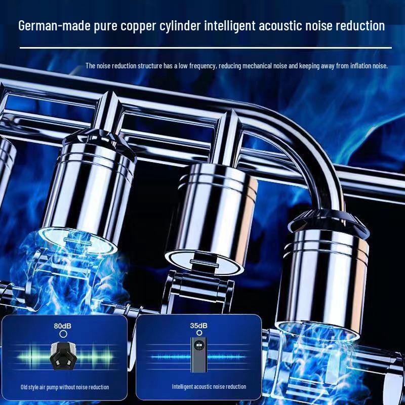 Беспроводной портативный цифровой автомобильный воздушный насос с трансграничной совместимостью