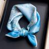 Fashion 100% Pure Silk Scarf Women Square Floral Neck Shawls Foulard Scarves Pashmina Neckerchief Female Hijab Bandana Bufanda