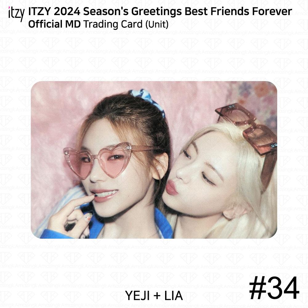 ITZY Поздравления сезона 2024 Best Friends Forever Официальная коллекционная карточка MD KPOP