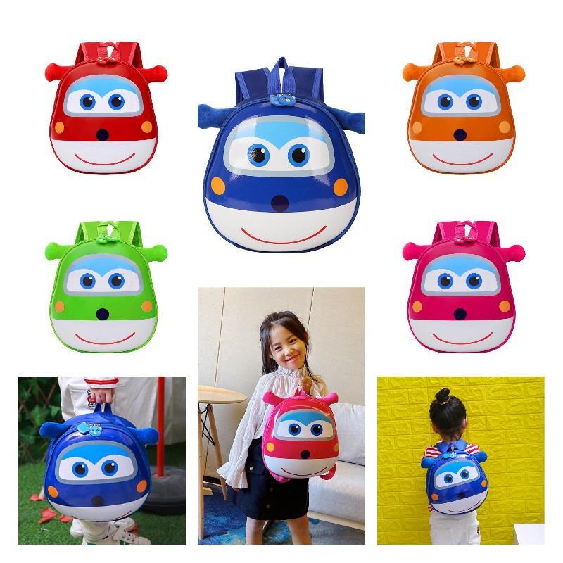 Cute Cartoon Animal Children's Backpack For Boys And Girls With Pvc Material And Reduced Load Functionality