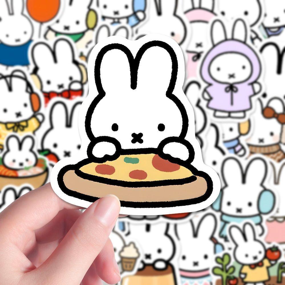 Miffy Stickers Cute Water Cup Stickers Phone Case Decoration Nail DIY Decorative Stickers for Notebook Laptop waterproof 6