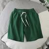 2022 Summer Men's Loose Trendy Solid Color Three-Quarter Beach Shorts