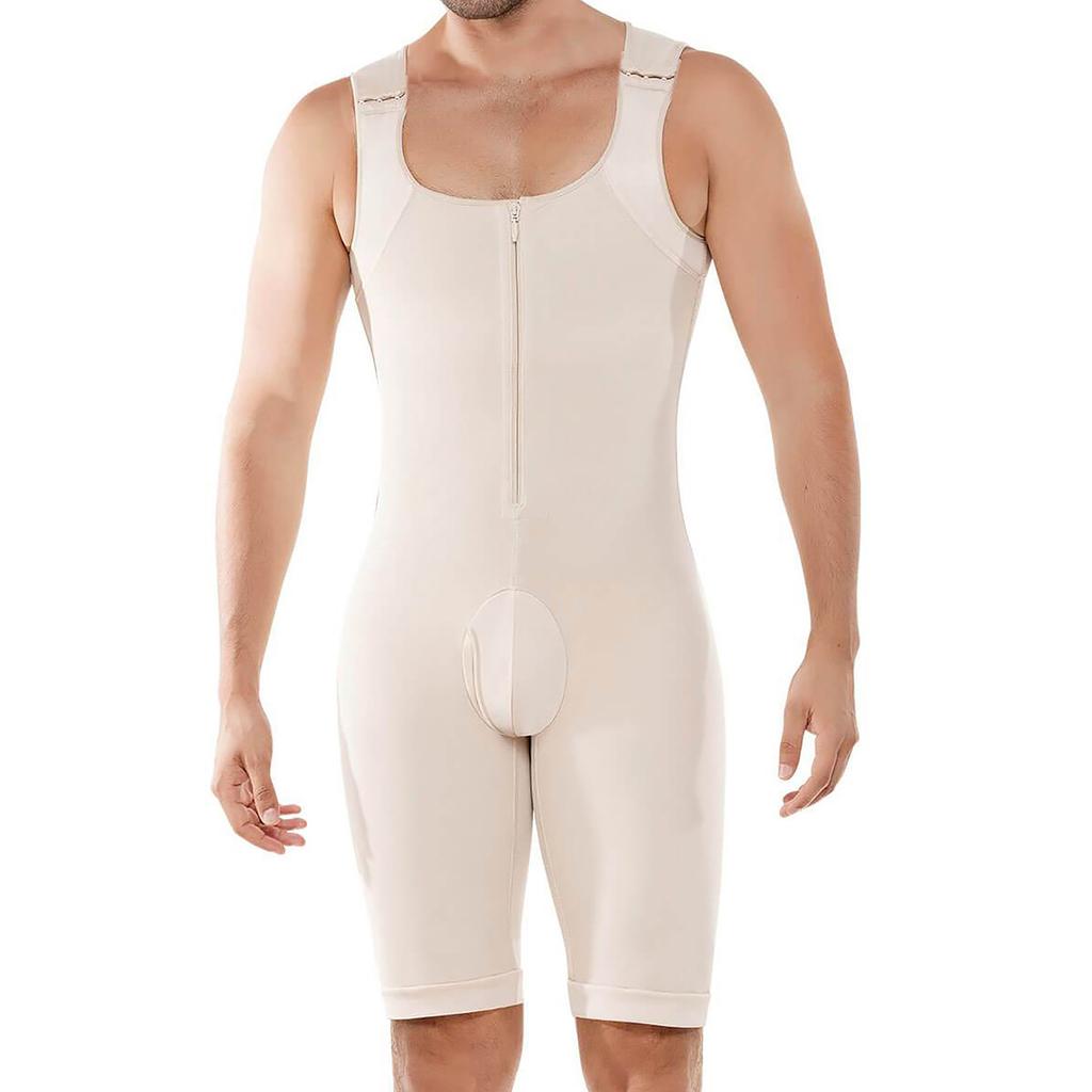 Мужское корректирующее белье, компрессионный утягивающий костюм для всего тела, корректирующий живот, корректирующий тело для мужчин, послеоперационный комбинезон для мужчин