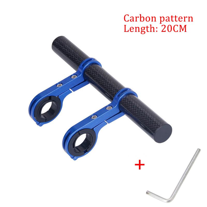 Bicycle Handlebar Bracket Extended Bike Headlight Mount Bar Computer Holder Lantern Lamp Support Rack Alloy Fiber Stand
