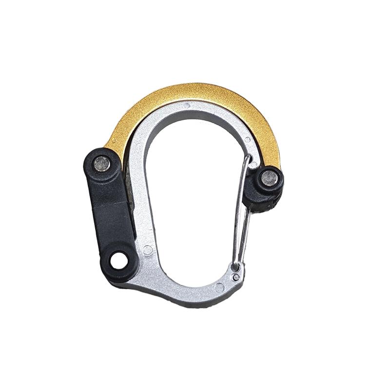 Тактическое снаряжение для улицы Карабин Многофункциональный Алюминиевый сплав D-образная Быстросъемная пряжка Уличный крюк