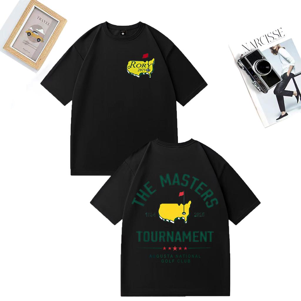 Fashion TShirt Rory Mcllroy Masters 2025 Graphics Tshirt Unisex WOMEN Casual High Quality vintage Hot Cotton short sleeve T Shirts