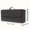 1-piece Car Trunk Organizer, Multi-compartment Foldable Storage Bag with Ergonomic Handle - Durable Interior Accessory for SUVs