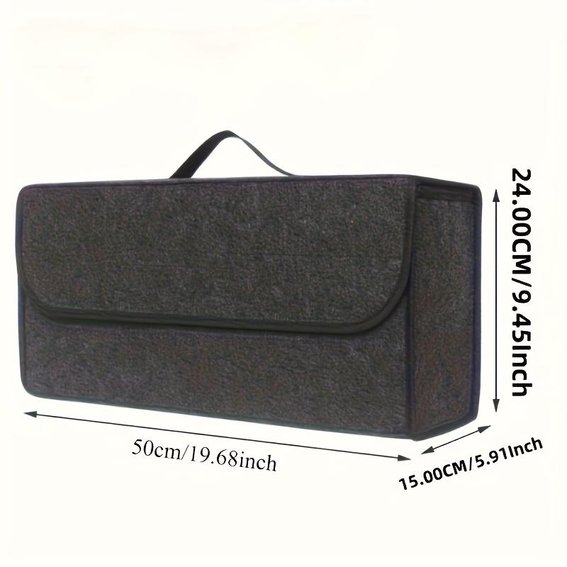 1-piece Car Trunk Organizer, Multi-compartment Foldable Storage Bag with Ergonomic Handle - Durable Interior Accessory for SUVs