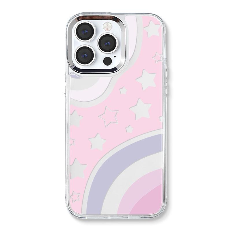 Zhitai iPhone 15 Pro Case: Three-in-One Acrylic Protective Cover with Bracelet and Glitter Paper, Compatible with iPhone 12, 13, 14.
