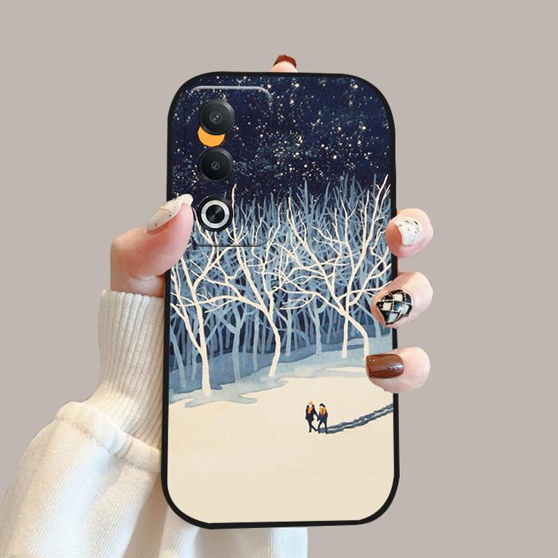 Чехол для Oppo A80 5G A3 Pro CPH2639 Ударопрочный Мягкий Силикон ТПУ Чехол для Телефона Для OPPO K12x A3x 5G Модный Роскошный Fundas Чехлы