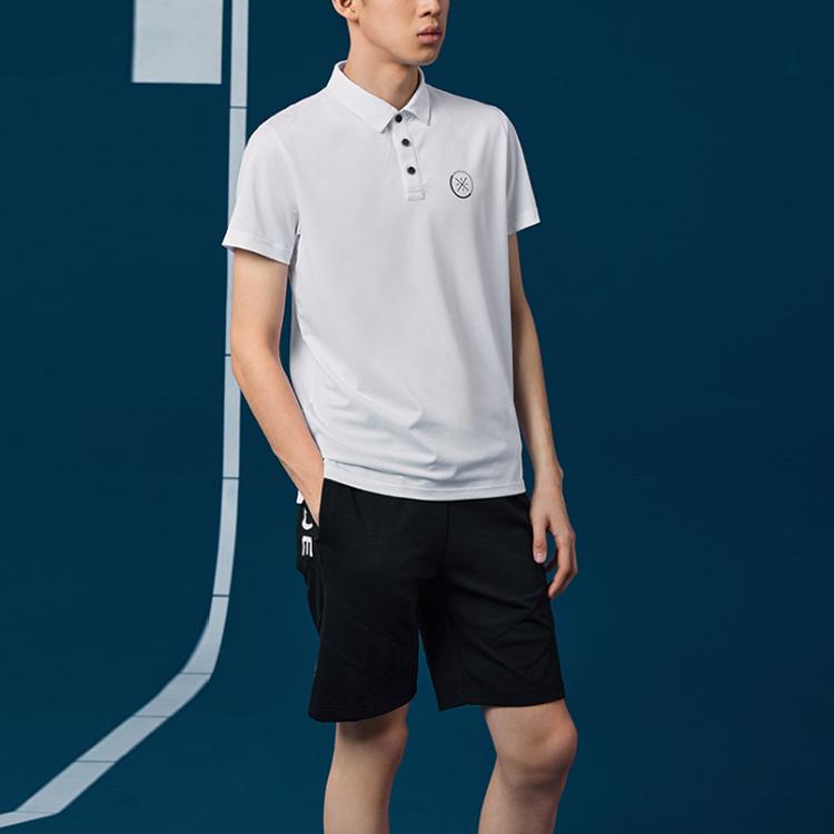 Повседневные спортивные шорты с буквенным узором Li Ning Wade Series, мужские шорты черного цвета AKSR213-1