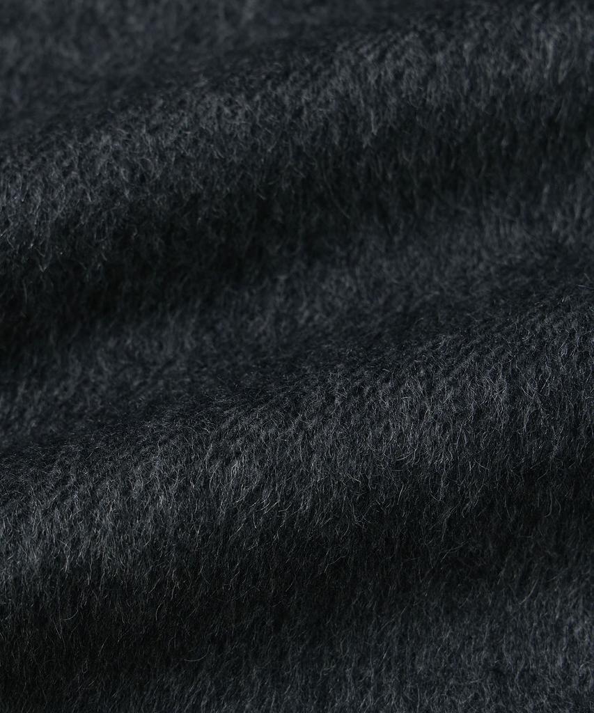 Michiko London Koshino Belted Balmacaan Wool Coat Charcoal