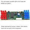 NE555 CD4017 IC LED DIY Electronic Lights Kit Red Blue Dual-Color DIY Kit Strobe Electronic Suit Flashing Lights Components