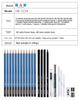 24 Pieces Beginner Sketching Set HB-PB24SS Wood Body Brown/Black/Blue Pencil Case Art for Hot Sale