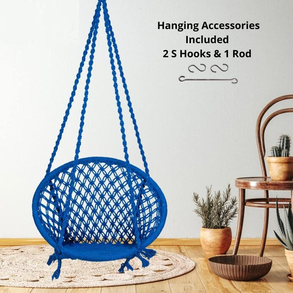 Хлопковые круглые детские качели/Jhula для детей/Качели для детей для дома/Jhula для детских качелей, подвесные для дома и улицы/идеально для детей 5-15 лет