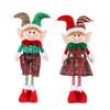 Christmas Decoration Elf Doll Christmas Gift Retractable Elf Doll Under The Christmas Tree Dress-up Props