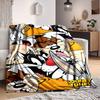 1 шт. Фланелевое покрывало с персонажами мультфильма Looney Tunes - Легкое, Мягкое, Теплое, Всесезонное покрывало для дивана, кровати, путешествий, кемпинга L1029163
