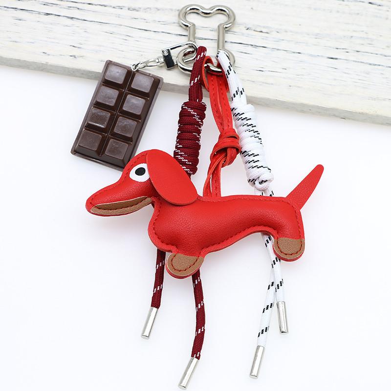 Cute Dog Handmade Braided Rope Pendant Bread Pendant Suitable For Bag Pendant Car Accessories Girl Gift Bag Charm