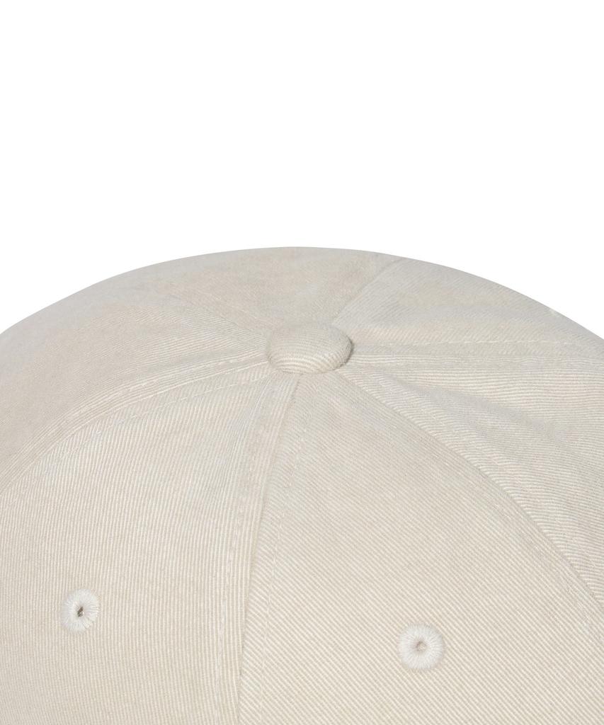 COVERNAT Бежевая washed кепка с логотипом C, удобная посадка