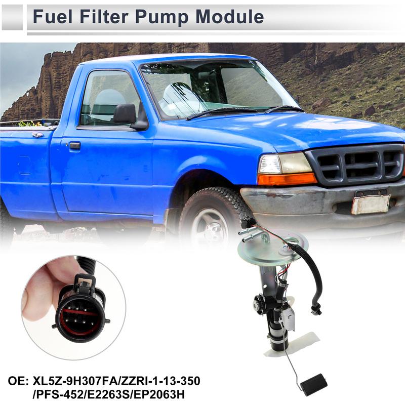 X Autohaux Electric Fuel Pump Assembly for Ford for Ranger 1999 for Mazda B4000 1998 1999 2.5L 3.0L 4.0L 126.0" WB XL5Z-9H307FA