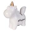 Les Trésors De Lily [R2907] - Ceramic Piggy Bank 'Licorne My Unicorn' Golden White (#magical) - 12x12x5cm