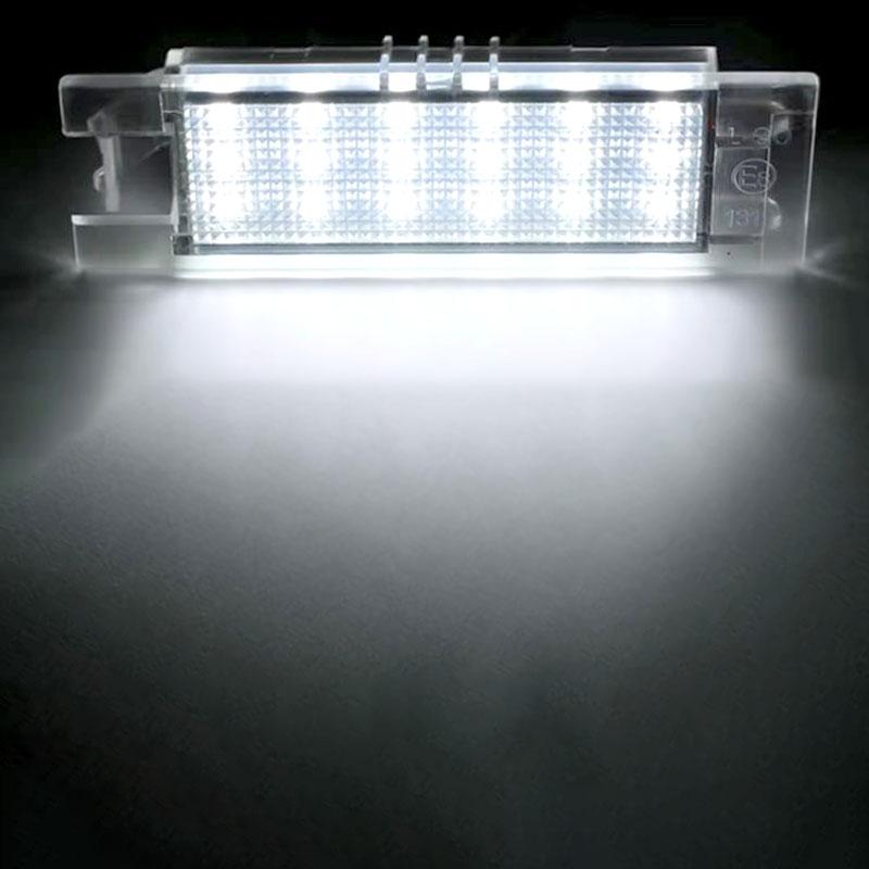 2pcs Car Led Number License Plate Light Canbus Error-Free For FIAT Punto EVO 2009 2010 2011 2012Automobiles Parts Accessories License Plate Lights 2