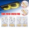 LED DRL Module Kit Yellow Angel Eye For BMW 1 Series 2 Series F40 F44 2018-2024 Lemon Gold Light With OEM Plug And Play Design