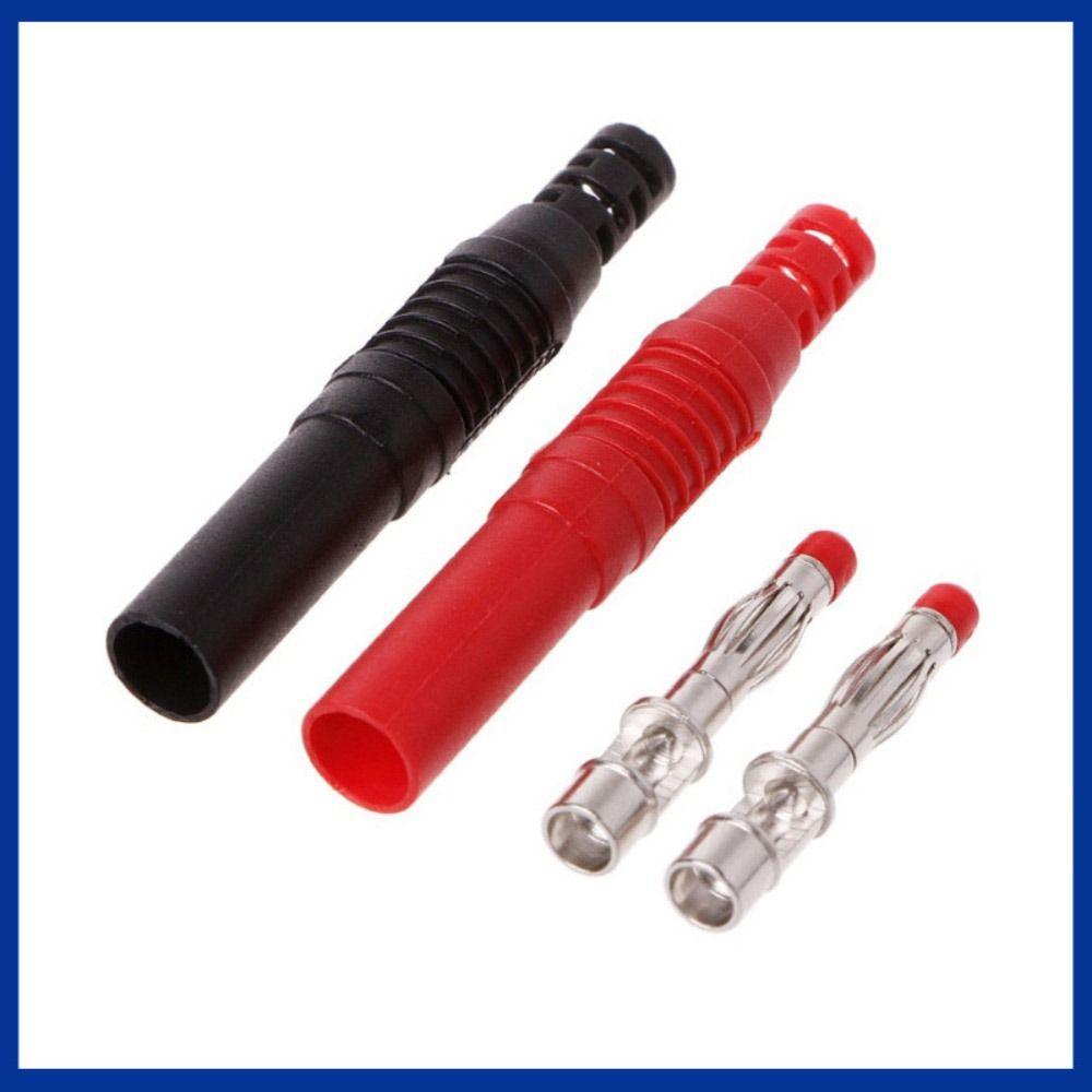 Safe DIY Electrical Connector 4mm Banana Plug Copper Banana Plug Female Socket Extension