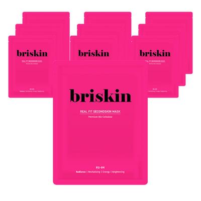 Маска-пленка Real Fit Second Skin Glowing Sheet Mask, 1 упаковка, 10 шт.