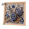 Beginner Friendly Craft DIY Hanukkah Pearl Art Kit, 3D Mosaic Bead Set, Creative Indoor Garden Decor Ritual Activity Making Kit for Traditional