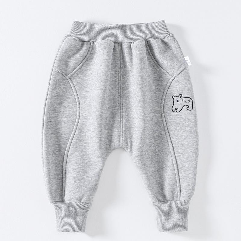 Утепленные зимние детские штаны: Повседневные брюки на бархатной подкладке для мальчиков и девочек