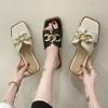 Summer Slippers Women Flat Outdoor Trend Beach Sandals Female  Slides Shoes 2025  Sandals Women