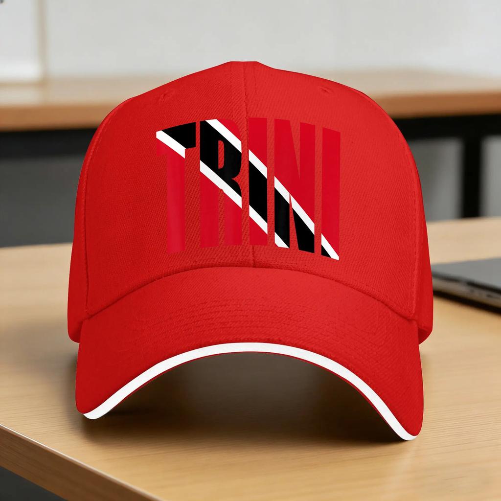 Flagcastle Trini Trinidad and Tobago Trinidadian Flag Baseball Cap Retro Couple Women Trucker Hat High Quality Baseball Caps