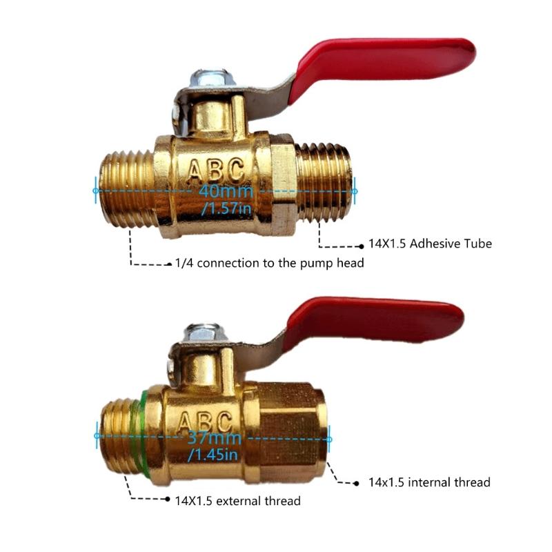 Agricultural Sprayer Brass Ball Valves Switches With Ergonomic Grip High Efficiency Plunger Pump Valves For Farm Irrigation