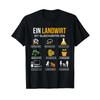 T Shirt with GerUnisex Text Ein Landwirt Ist Allesknner Language Vintage Washed Versatile Soft Unisex Casual Stylish