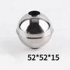 10pcs 304 Magnetic Stainless Steel Float Ball Switch Accessories 52x52x15mm Water Level Detection for Industrial Use