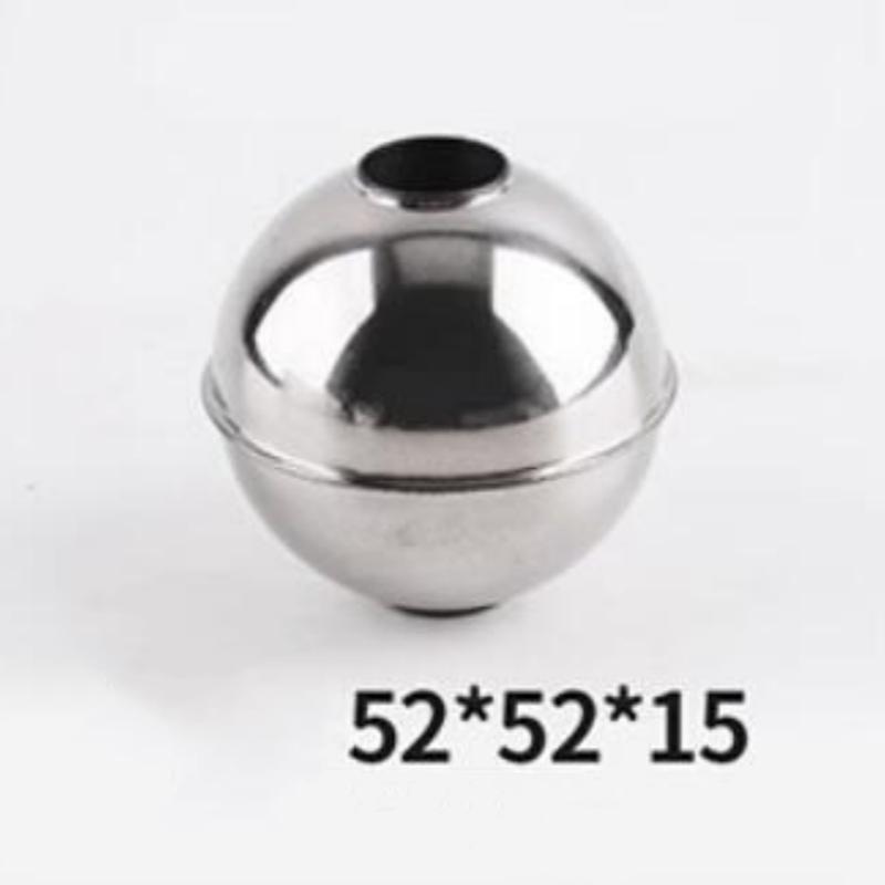 10pcs 304 Magnetic Stainless Steel Float Ball Switch Accessories 52x52x15mm Water Level Detection for Industrial Use