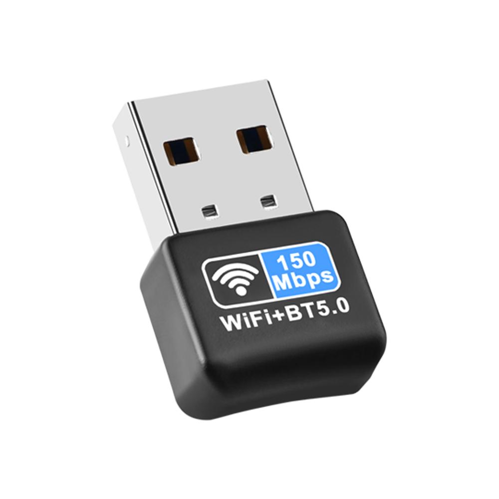 Mini USB WiFi Adapter 150m 2.4G Bluetooth 5.0 Portable Wireless Network Card Adapter For PC Laptop Windows 10/11 Driver Free