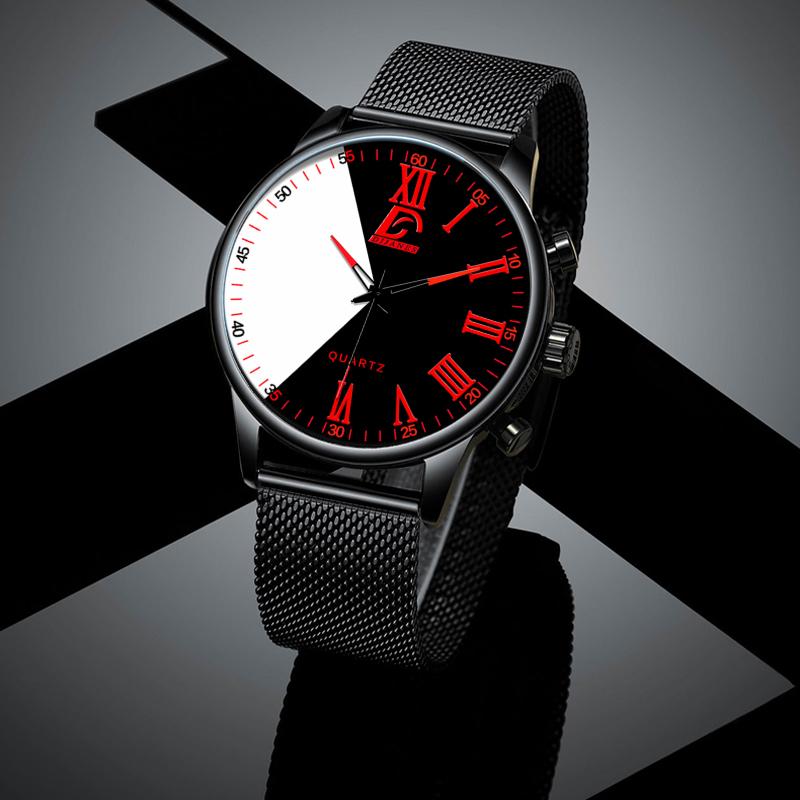 Fashion Mens Watches Casual Quartz Wrist Watch for Men Luxury Business Black Watch Male Clock