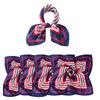 50cm*50cm Women Multiple Styles Soft Stripe Print Pattern Bag Decorative Neck Scarf Flight Attendant 10 Colors
