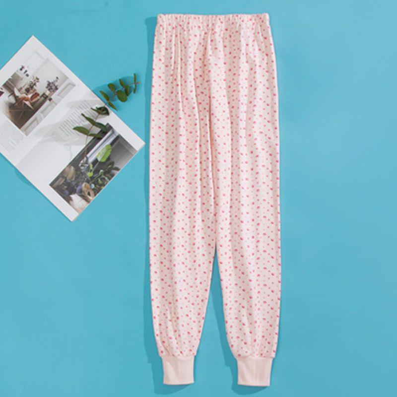 Women's Autumn Cotton Wool Floral Thread Pants Collection