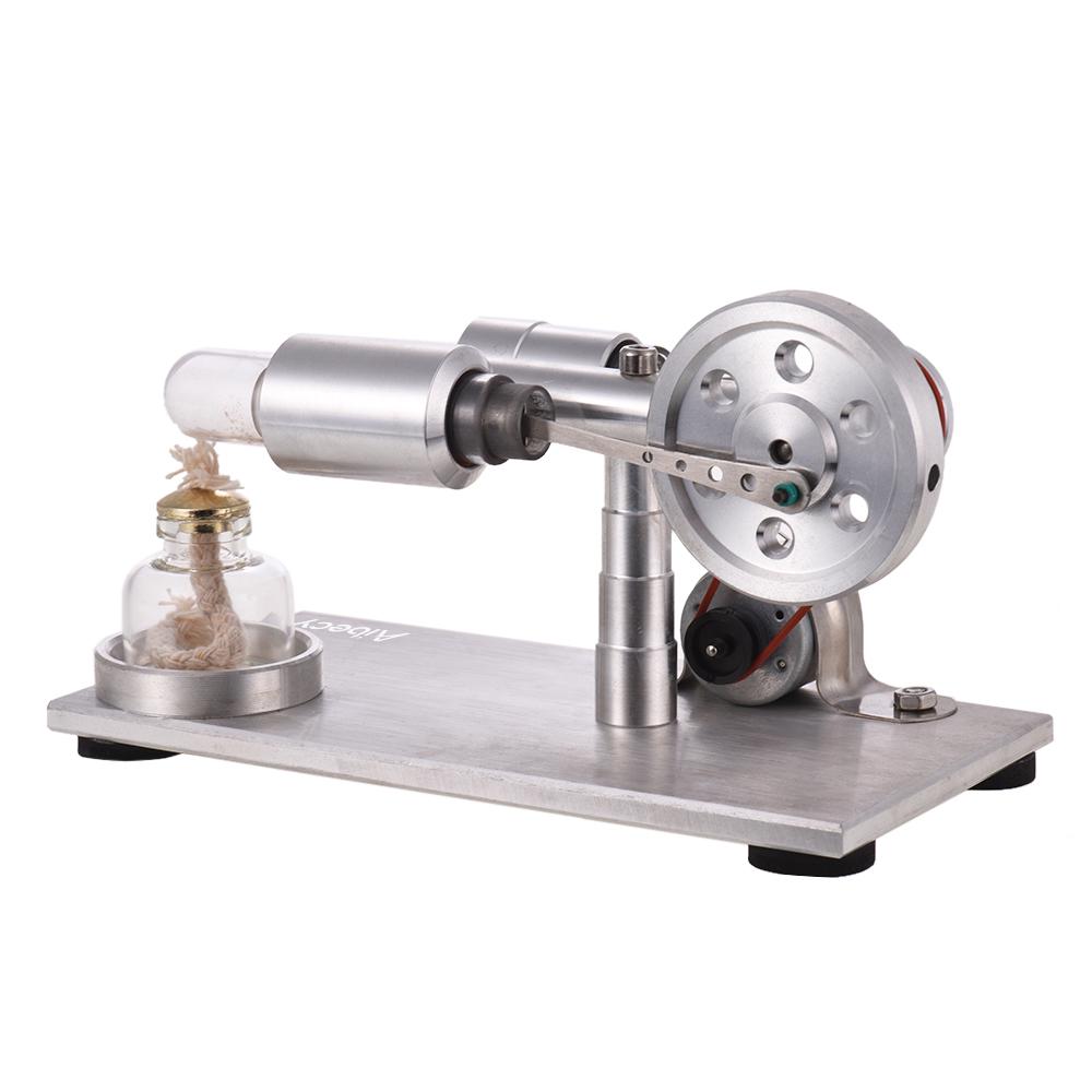 Aibecy Hot Air Stirling Engine Motor Model Electricity Power Generator with LED Physics Educational