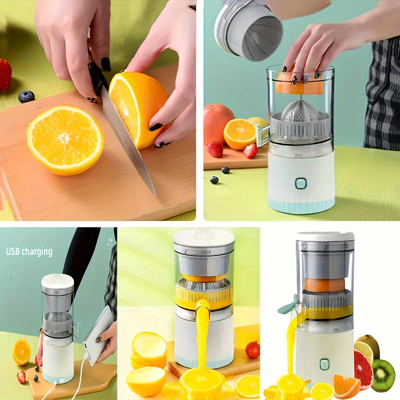 Automatic Home Juicer, Fruit Fresh Orange Juice Machine Portable Blender,Electric Juicer, Citrus Juicer Machines With USB