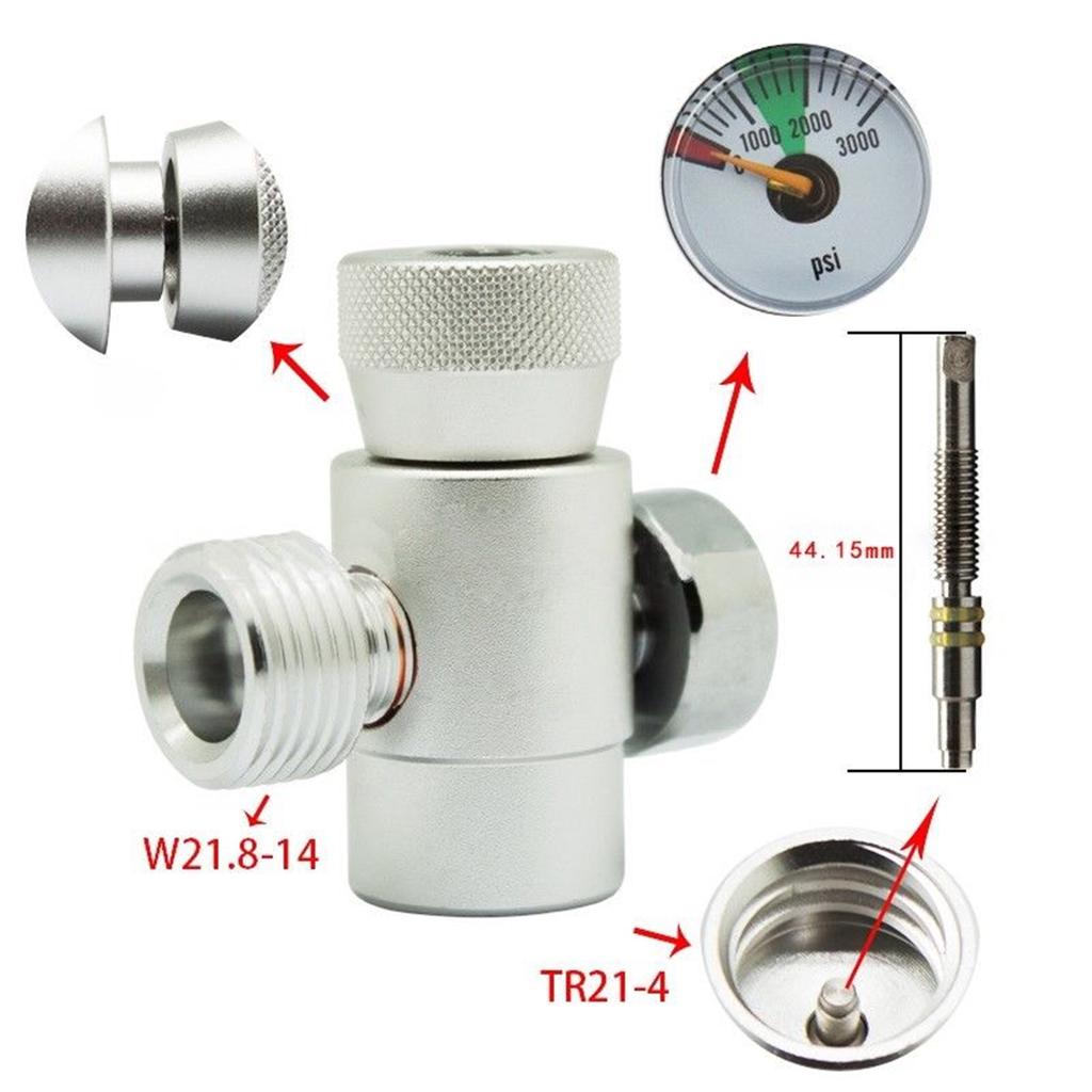 Разъем адаптера для заправки газа CO2 с резьбой W21.8-14 для резервуара Sodastream 