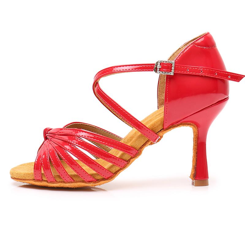Women's Latin Dance Shoes Ballroom Dance Shoes PU Dance Shoes 9CM Heel