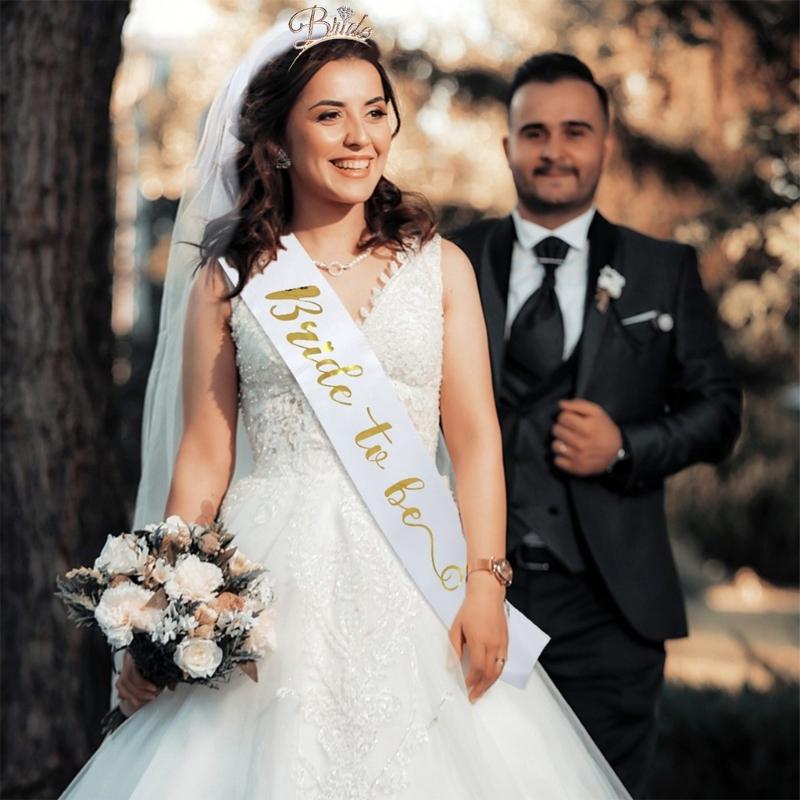 Тканевое свадебное украшение для волос и набор наплечных ремней Свадебное украшение Текстура ткани Подходит для невесты и подружек невесты