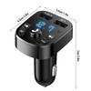 Bluetooth 5.0 FM Transmitter Wireless Handsfree Audio Receiver Dual USB Fast Charge U Disk Playing for Car Radio Player Speaker